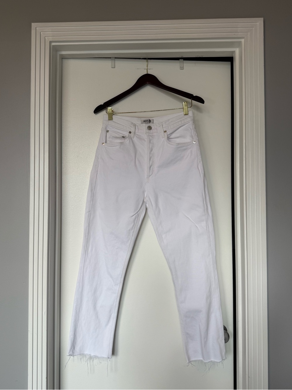 AGOLDE Riley High Rise Straight Jeans in Blurred - Picture 10 of 15